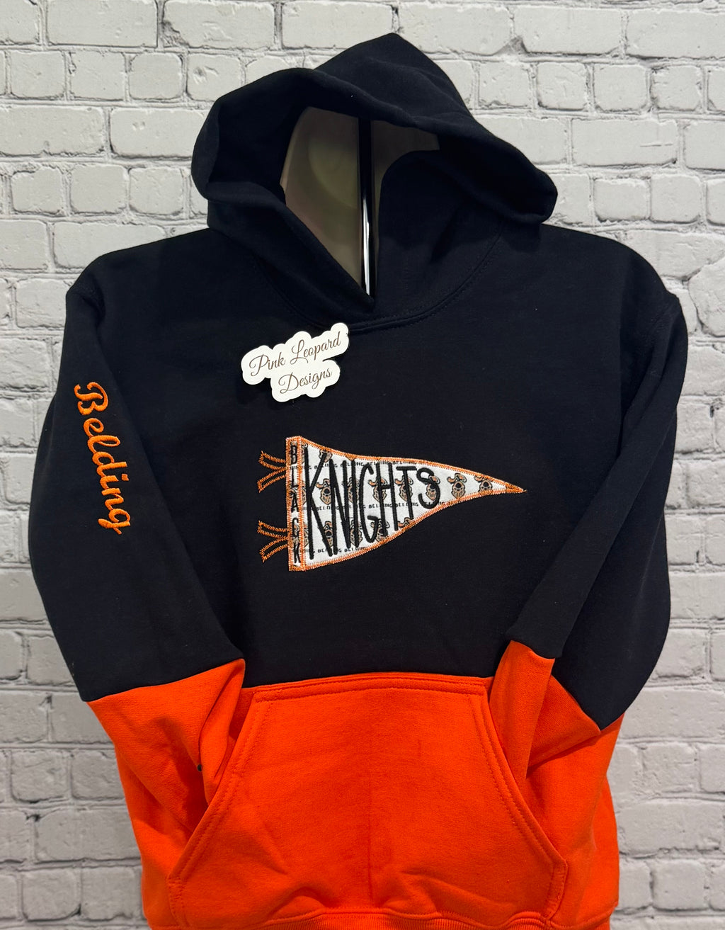 Belding Knights Banner Sweatshirt-Embroidered