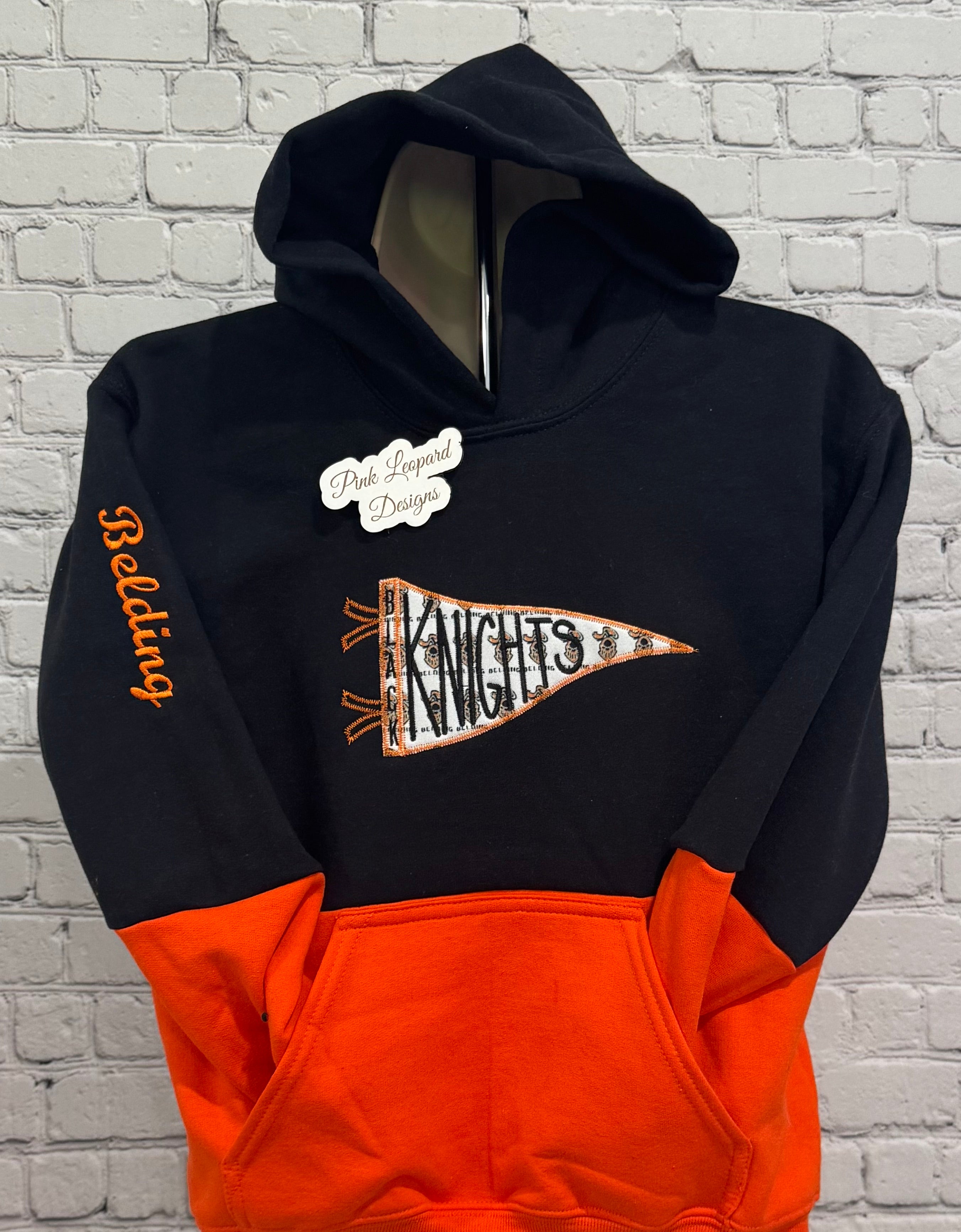Belding Knights Banner Sweatshirt-Embroidered
