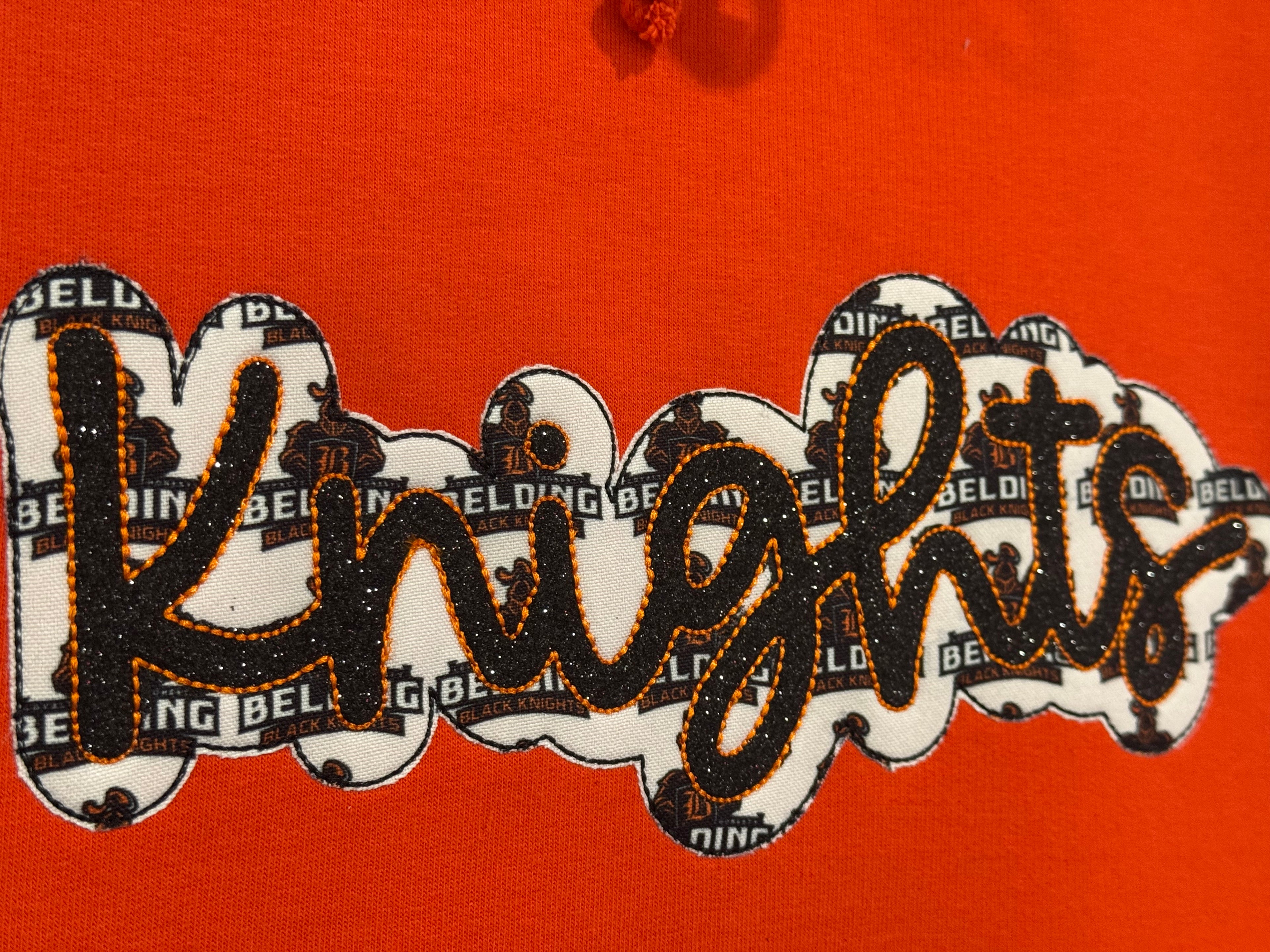 Belding Knights double stacked Sweatshirt-Embroidered