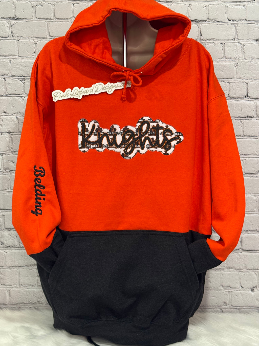 Belding Knights double stacked Sweatshirt-Embroidered