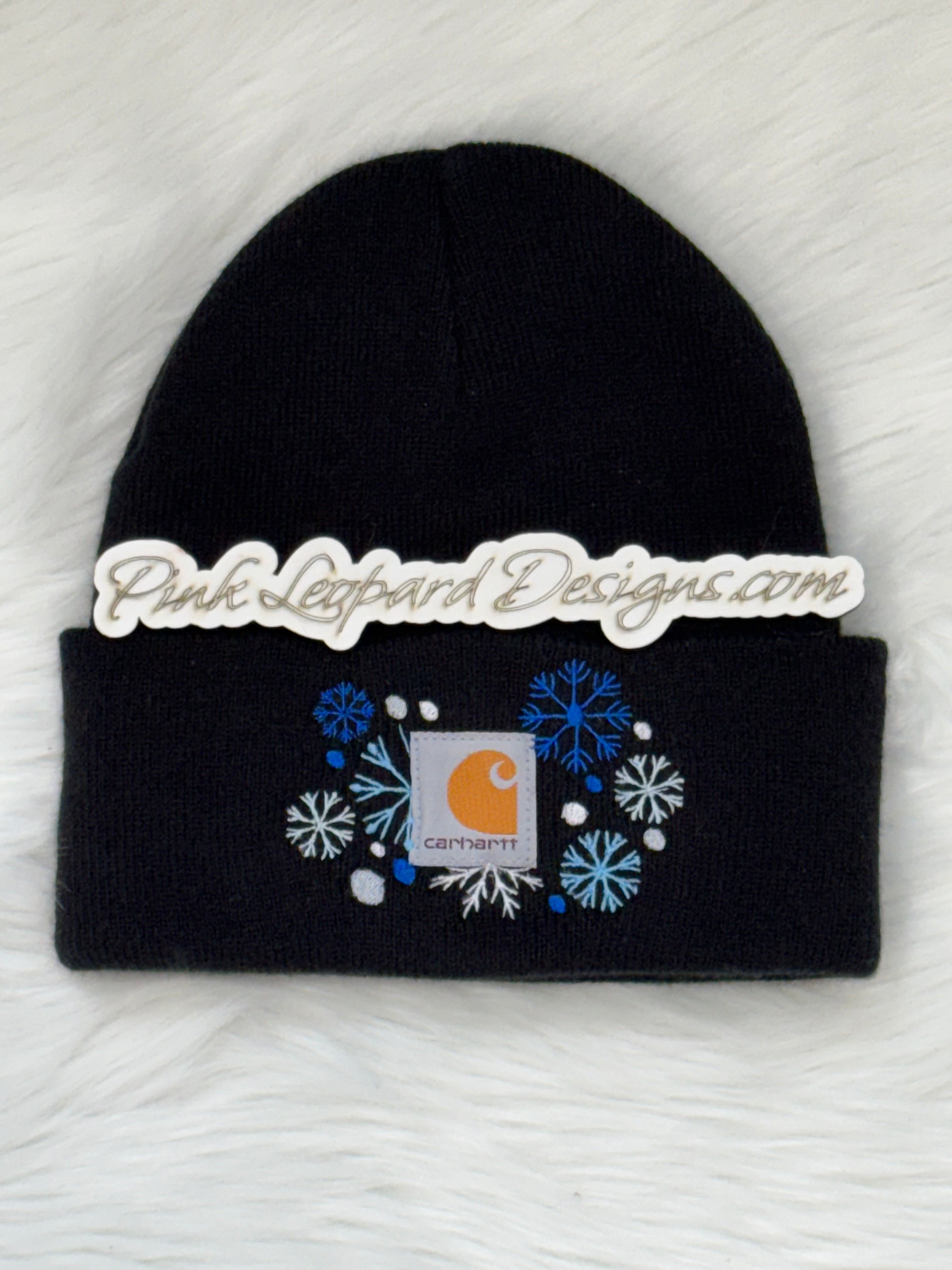 Carhartt Beanie Blue Snowflakes