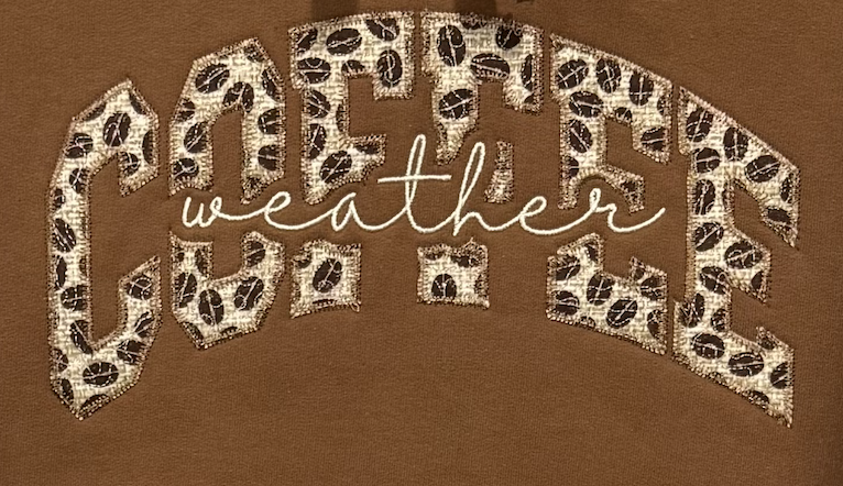 Coffee Weather Hooded Sweatshirt-Embroidered