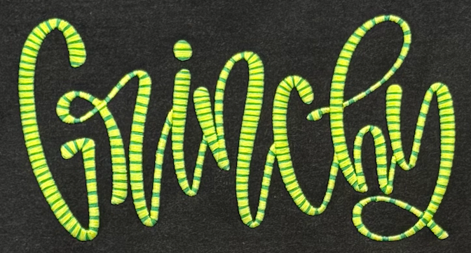 Grinchy Crewneck Sweatshirt-Embroidered