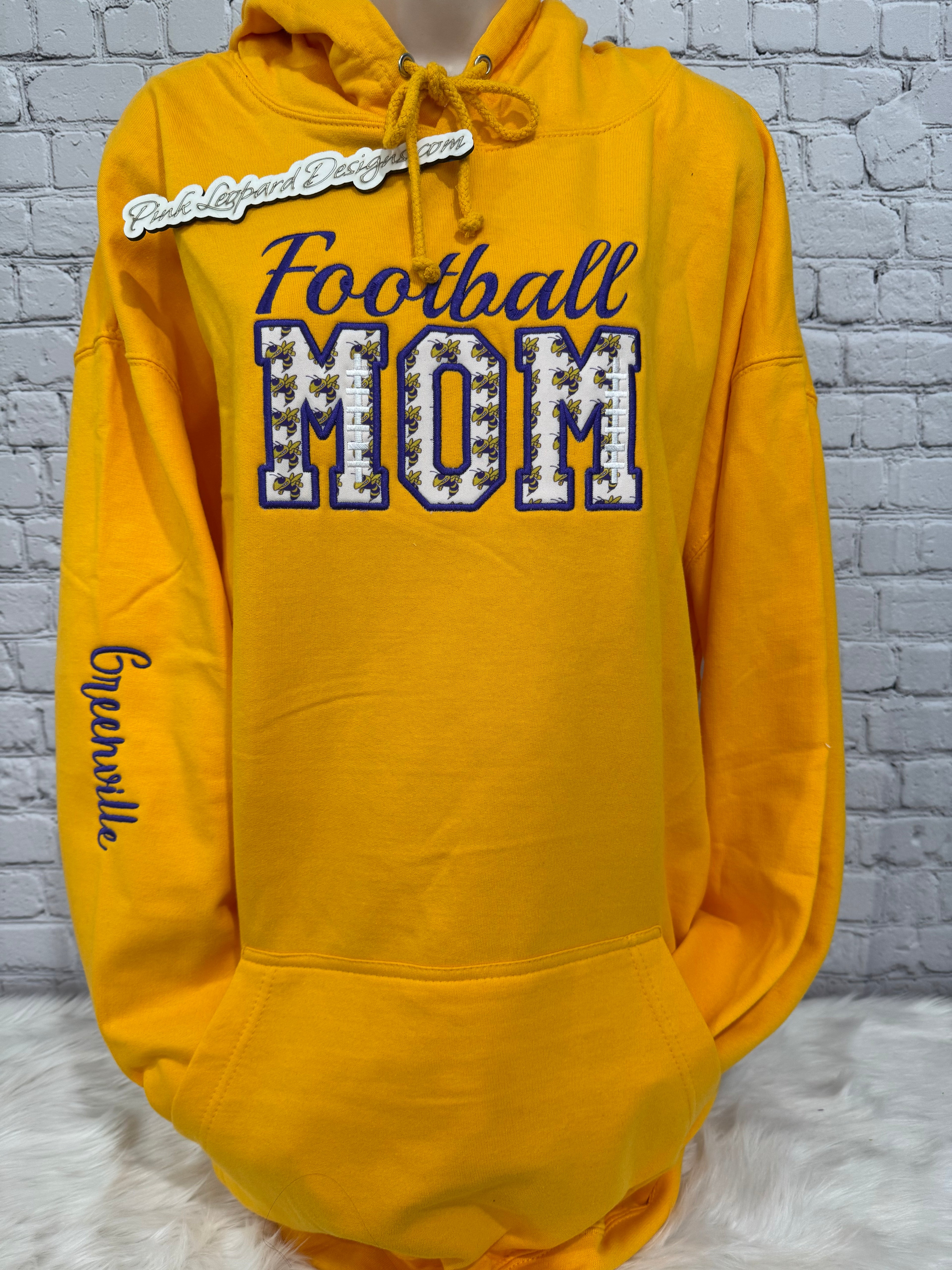 Greenville Jackets Football Mom Sweatshirt-embroidered