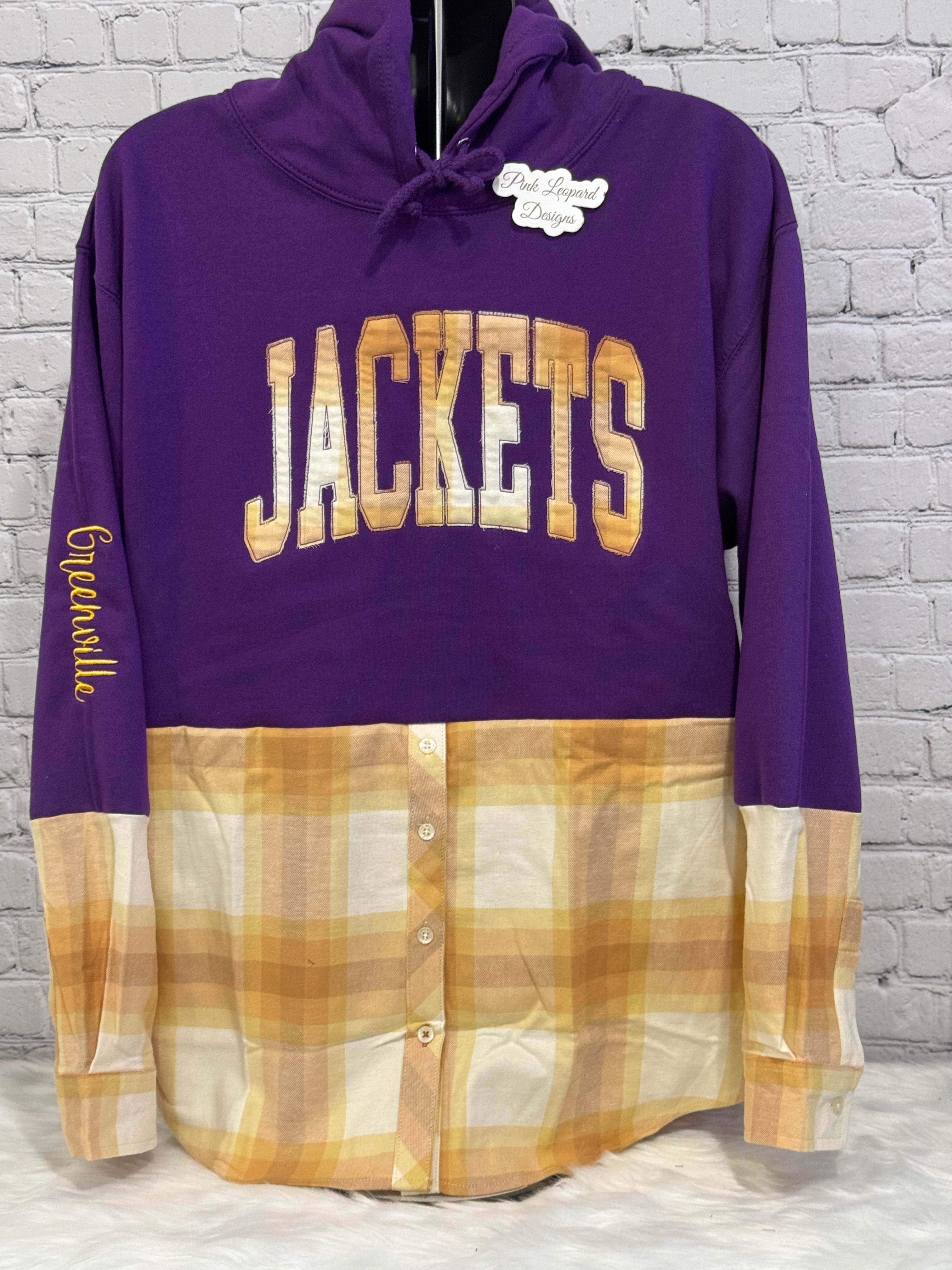 Greenville Jackets flannel Raggy Design Sweatshirt-Embroidered