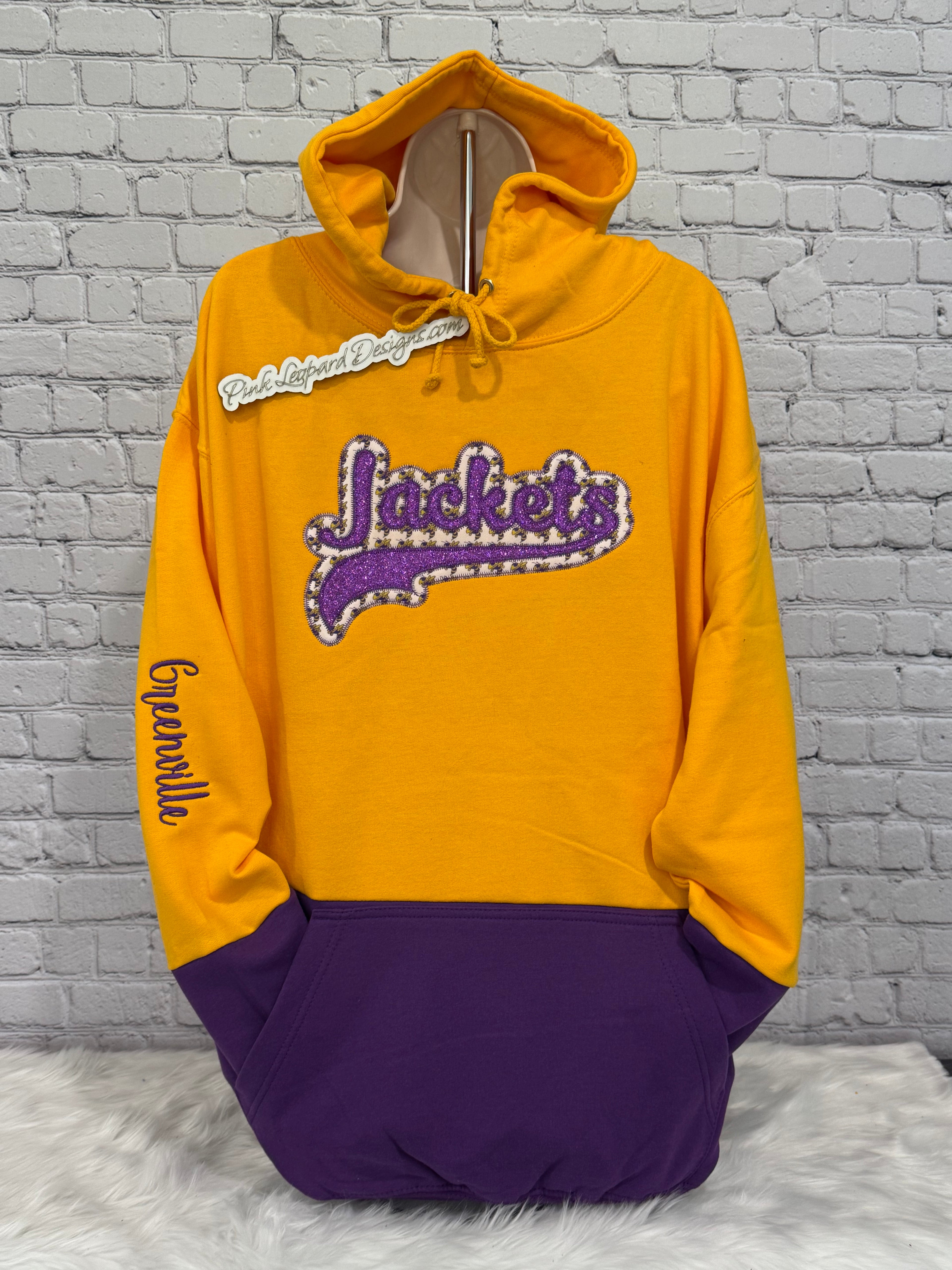 Greenville Jackets Swoosh Sweatshirt-Embroidered