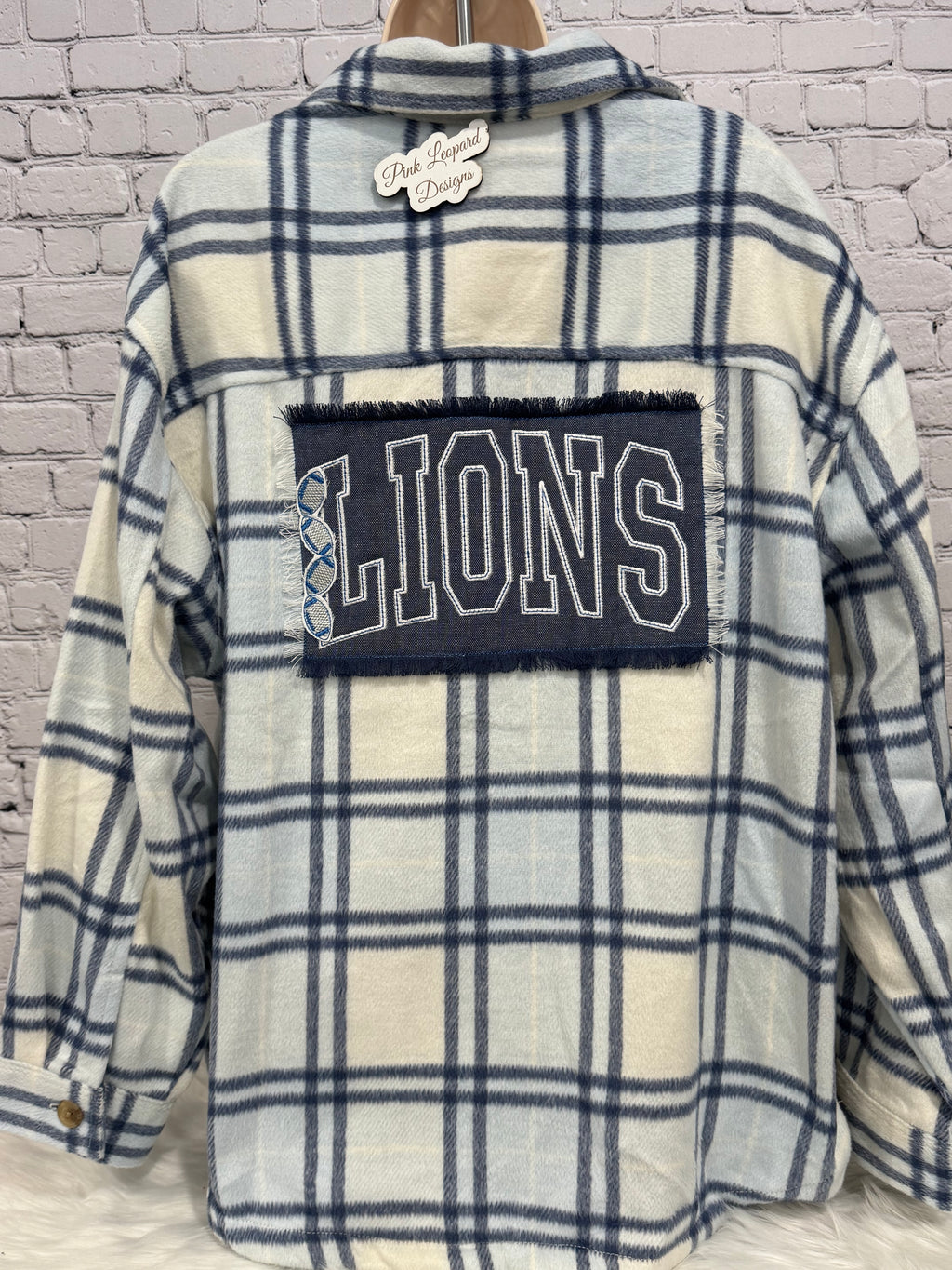 Lions Womens Shacket-Embroidered