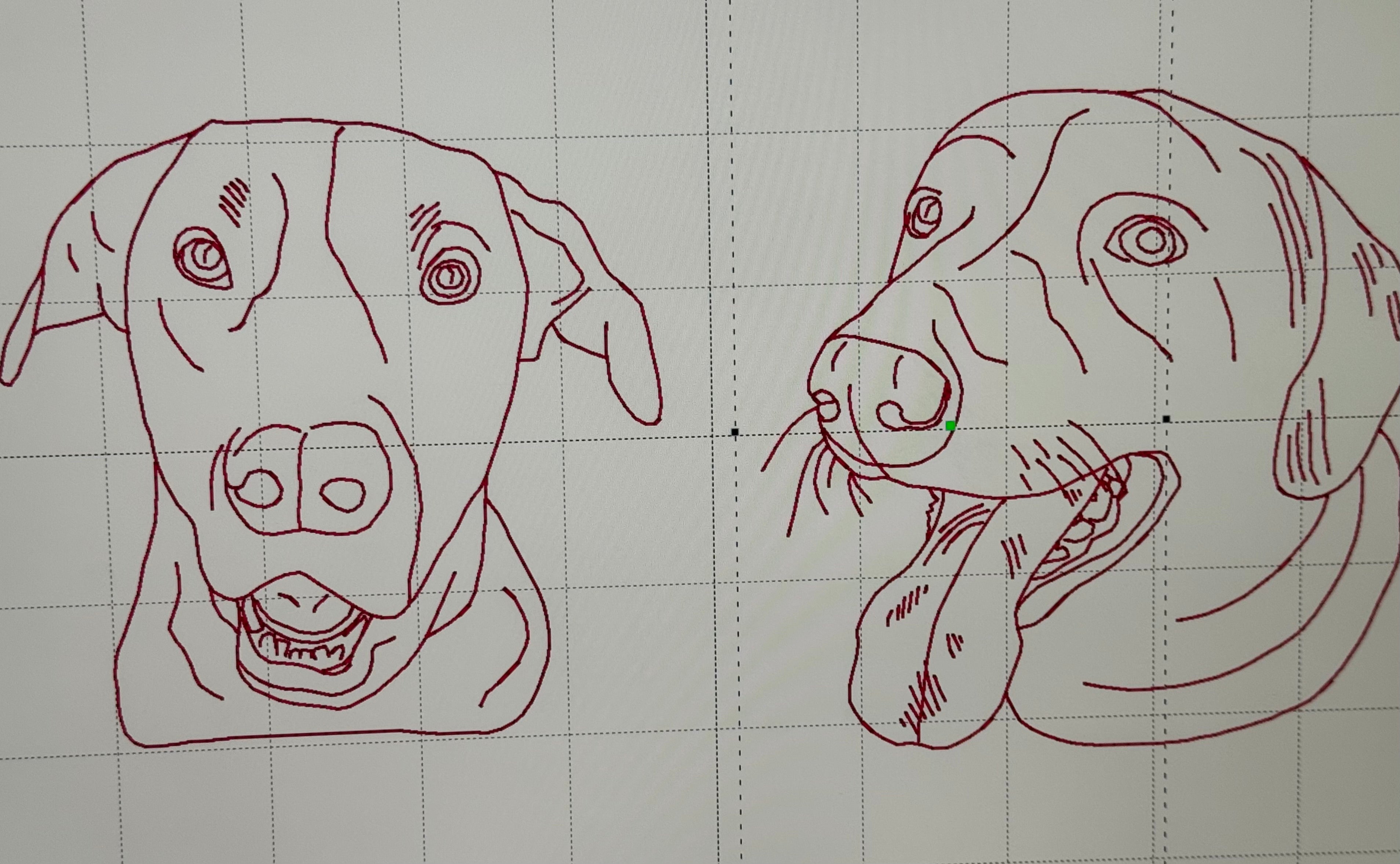 Pet Line Art Design-Embroidery File Only