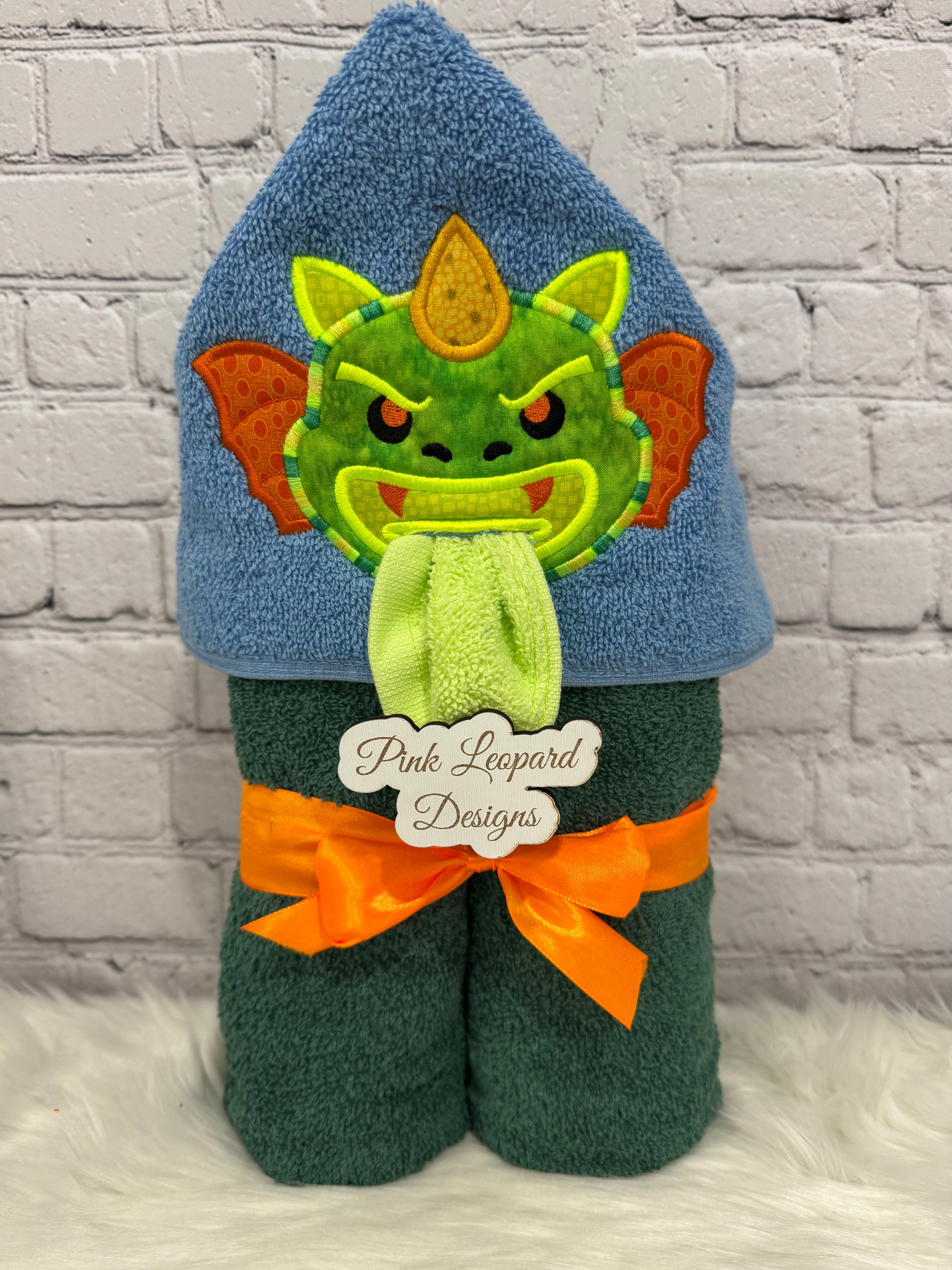 Bath Buddies Hooded Dinosaur Bath Towel