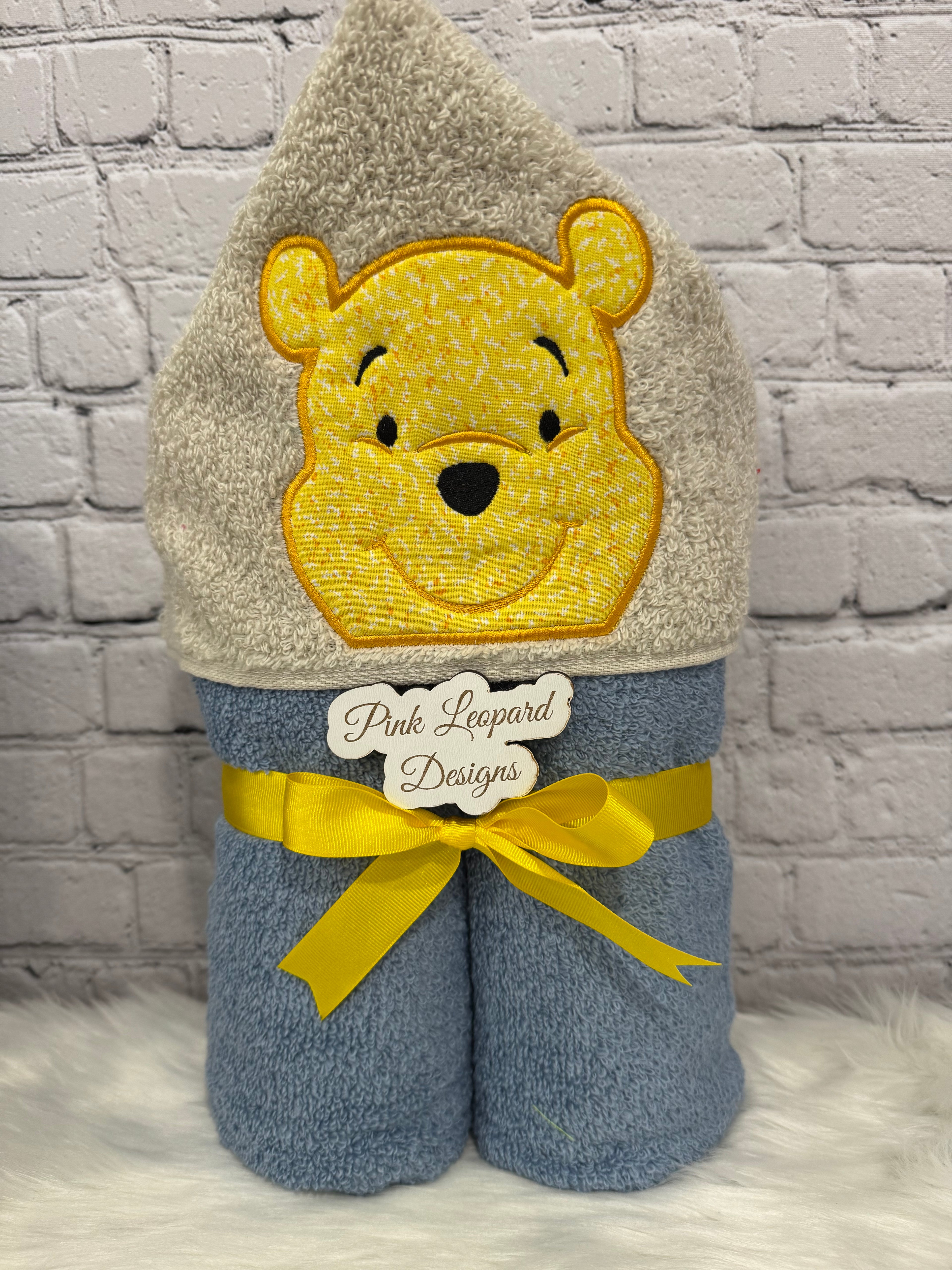 Bath Buddies Hooded Poohbear Bath Towel