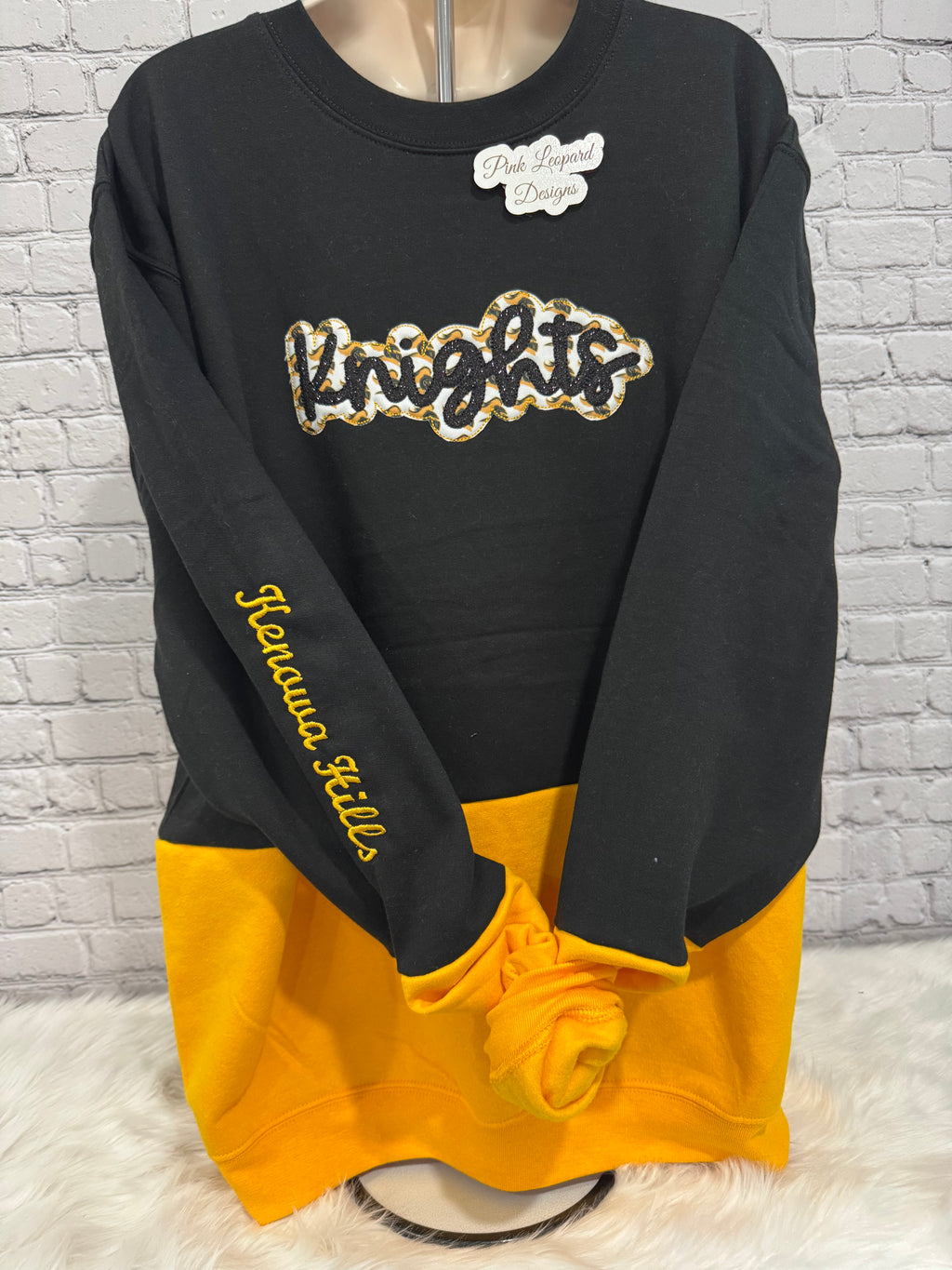 Kenowa Hills Knights Bling Sweatshirt-Embroiderd