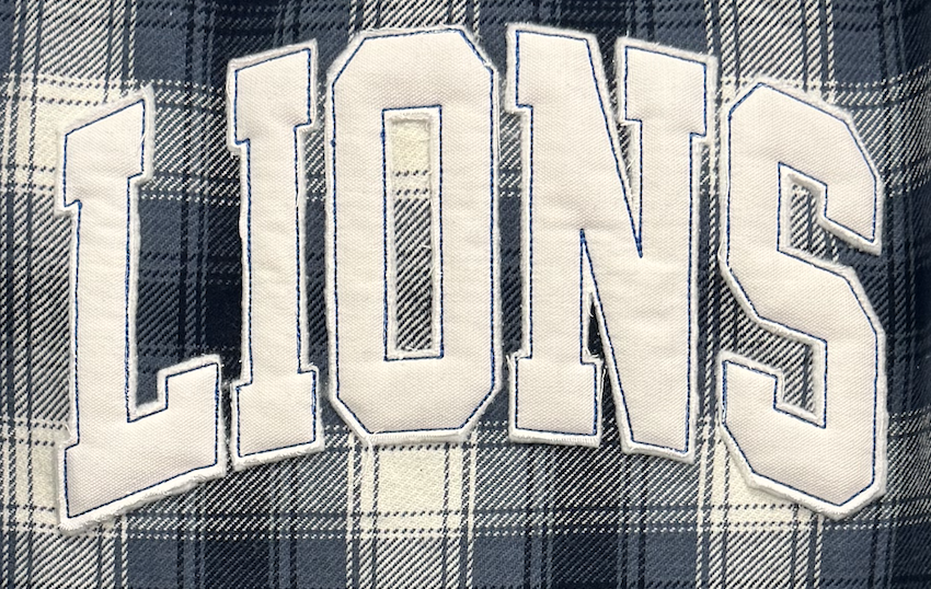 Lions Flannel Shirt Jacket-Embroidered