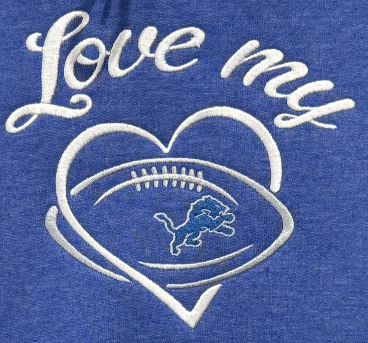 Love My Lions Sweatshirt-Embroidered