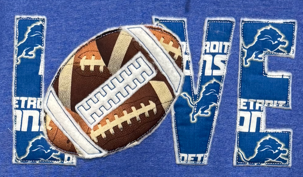 Lions Love Raggy Hooded Sweatshirt-Embroidered