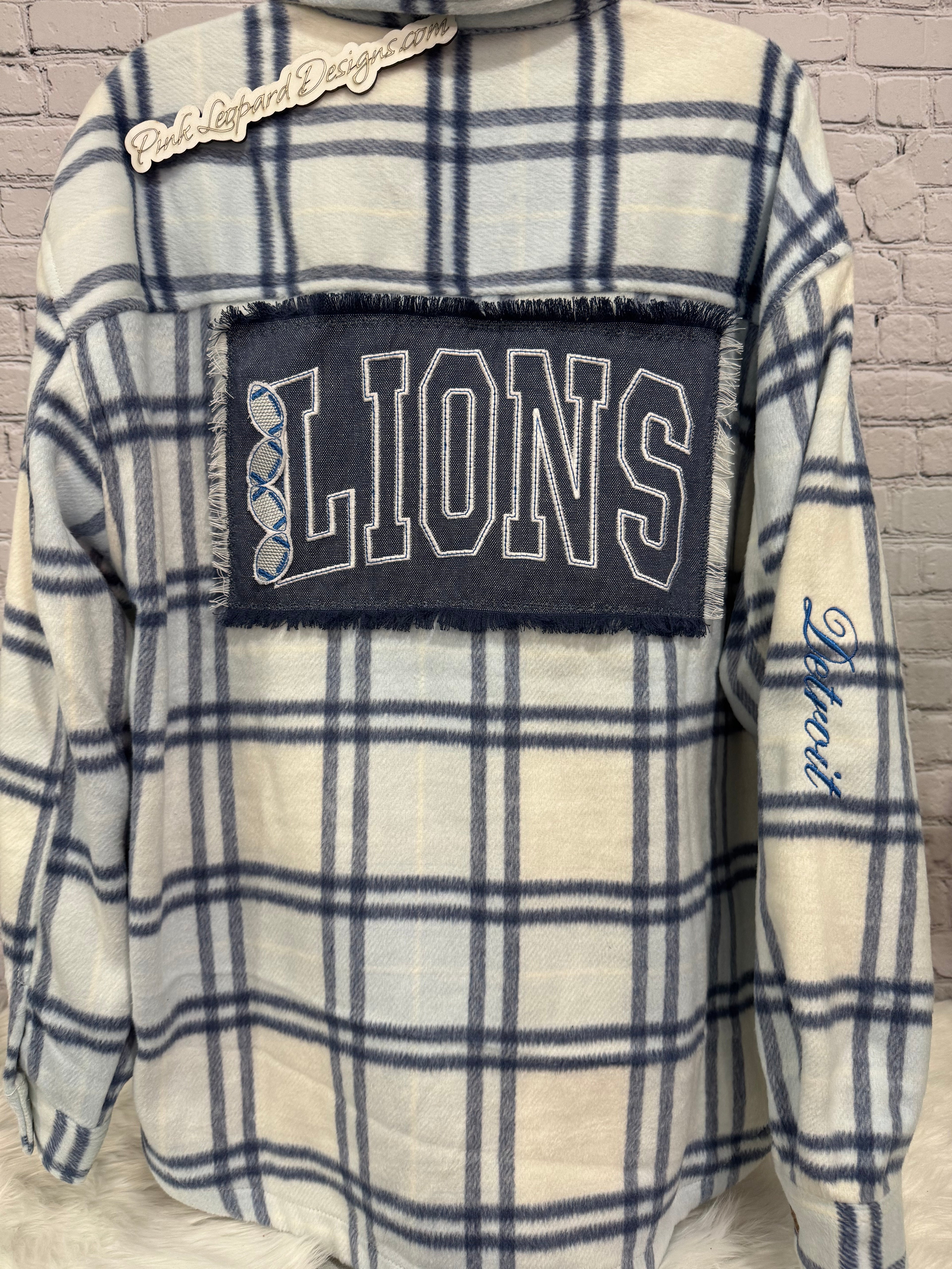 Lions Womens Shacket-Embroidered