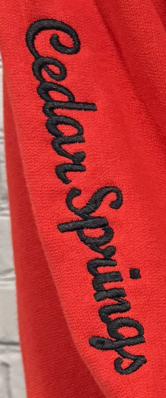 Cedar Springs Red Hawks bling-Embroidered