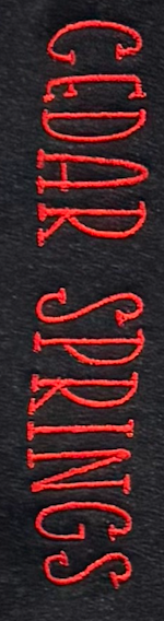 Cedar Springs Red Hawks Double Stacked Fleece-embroidered