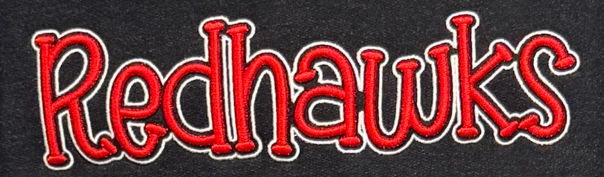 Cedar Springs Red Hawks Puff Lettering-Embroidered