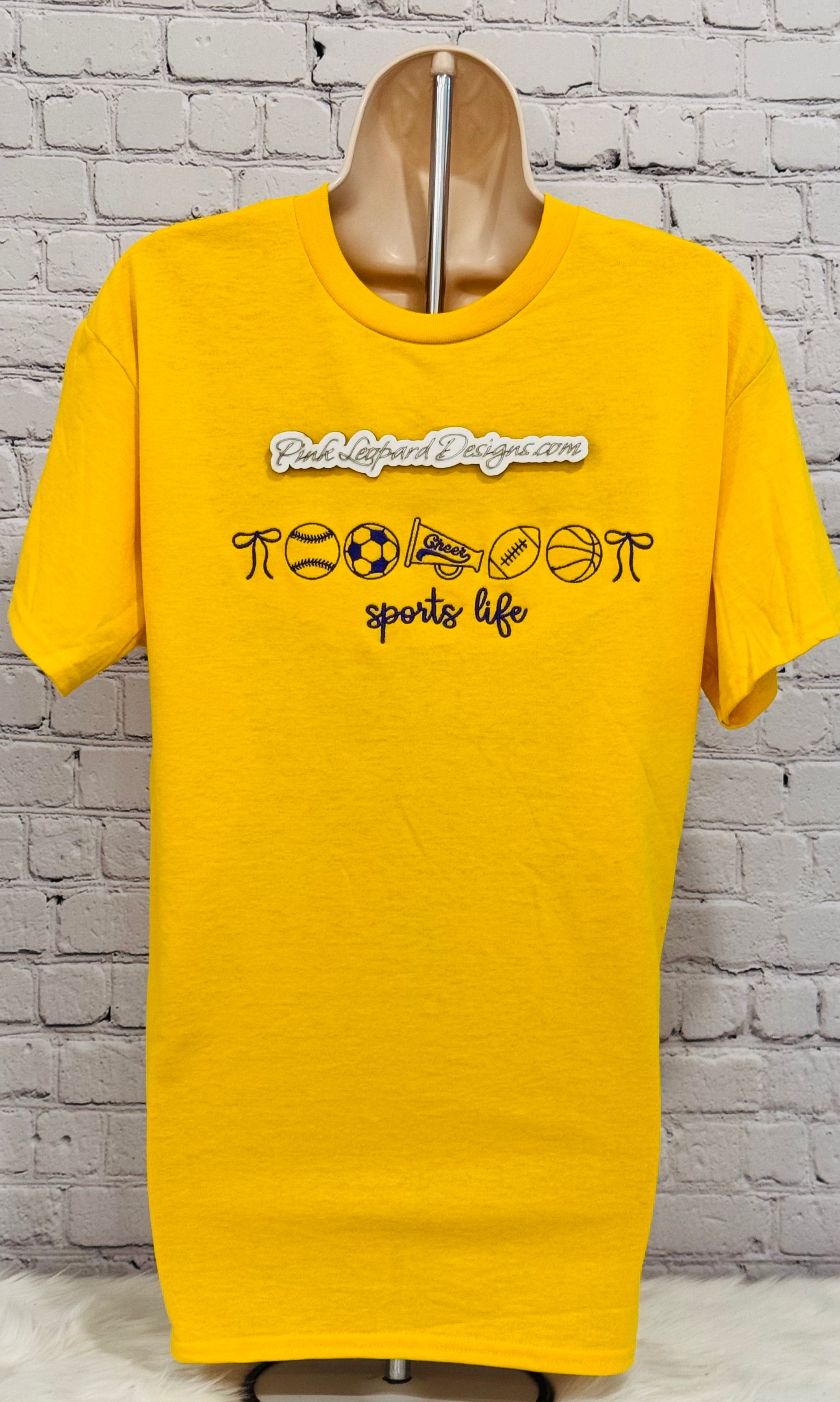 Sports Life Tshirt-Embroidered