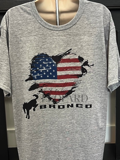 Bronco Heart Flag Short/Long sleeve T-