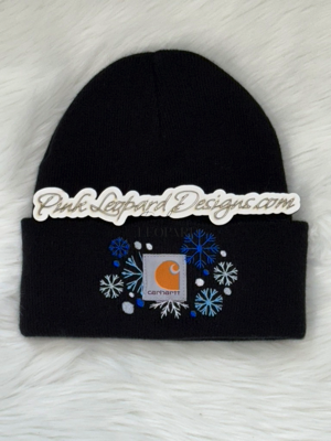 Embroidered Carhartt Hat Snowflakes-