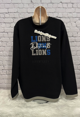 Lions Word  Heavy Crewneck-