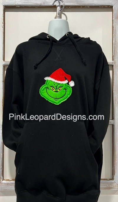 Fringed Green guy Embroidered Sweatshirt-