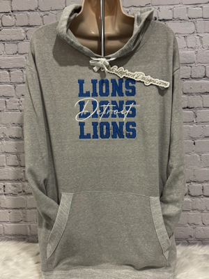 Lions Word Hooded lightweight sweatshirt-